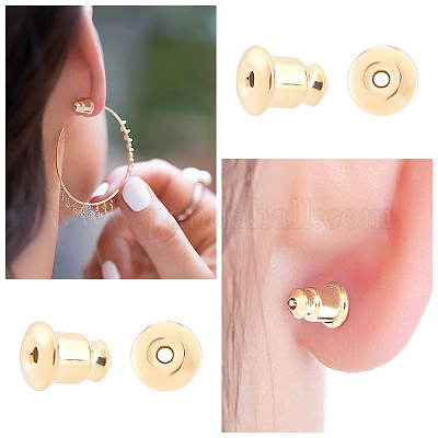 Wholesale Wholesale Hypoallergenic High Quality Earring Backs Bullet Shaped silicone  earring backs From m.