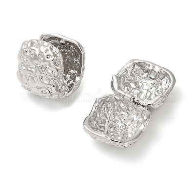 Женские серьги-кольца из кованой латуни KK-C028-06P-1