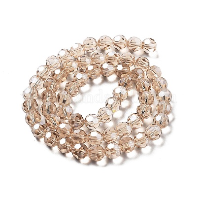 Гальванизируйте прозрачное стекло бисер нитей EGLA-A035-T8mm-A22-1