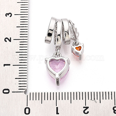 Латунные микро проложить кубического циркония подвески KK-T072-39P-1