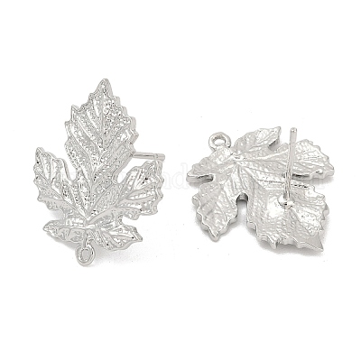 Fornituras de aretes de latón&nbsp;KK-Z099-04P-02-1