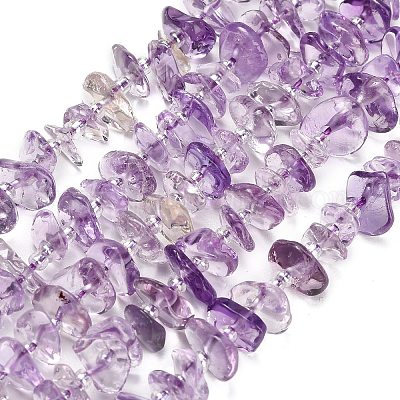 Natürlichen Amethyst Perlen Stränge&nbsp;G-Z124-A01-02-1