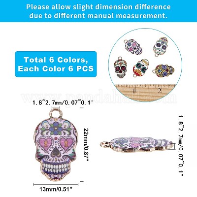 Сплав эмали подвески ENAM-PH0001-50LG-RS-1