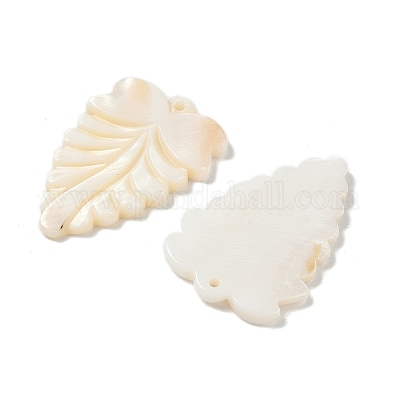 Резные подвески из натуральных пресноводных ракушек SHEL-K006-54E-1
