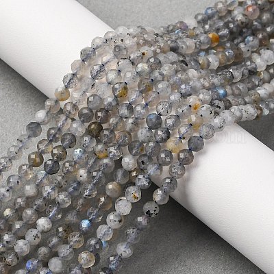 Природные лабрадорита бисер нитей G-RM250104-E3-1