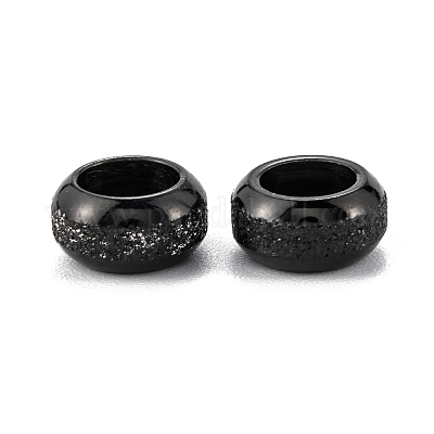 Европейские бусины из матовой нержавеющей стали 201 X-STAS-B020-13EB-1