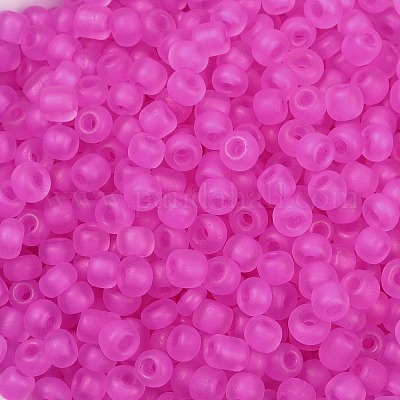 6/0 светящаяся стеклянная бусина SEED-NH0001-01C-1