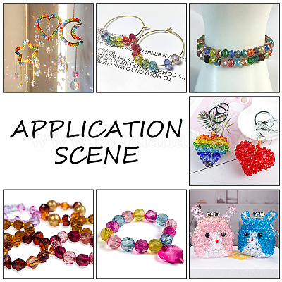 24 цвет прозрачных акриловых бусин TACR-PH0001-93B-1