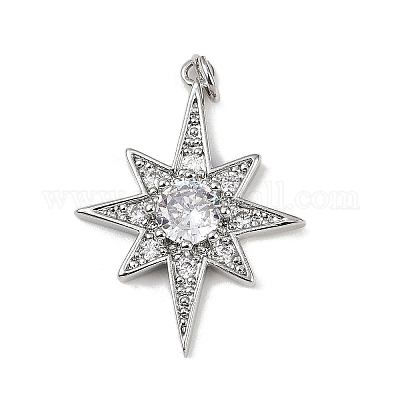 Латунные микро проложить кубического циркония подвески KK-R230-05P-1