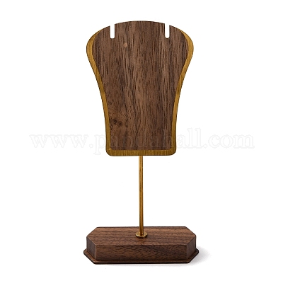 Стеллажи для хранения ожерелий из дерева в форме листа ODIS-B002-05A-1