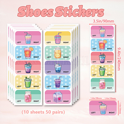 Водонепроницаемая бумажная наклейка DIY-WH0641-019-1