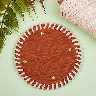 2 шт. 2 цвета искусственная кожа вязание крючком сумки для ногтей дно формирователь подушечки&nbsp;DIY-SZ0001-83A-1