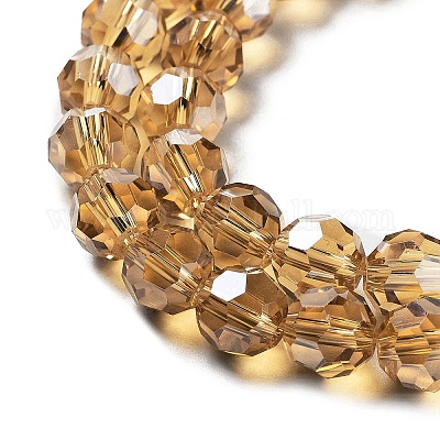 Гальванизируйте прозрачное стекло бисер нитей EGLA-A035-T8mm-A17-1