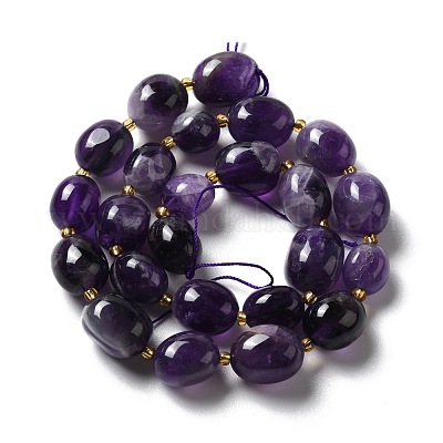 Природный аметист нитей бисера G-B028-B10-1