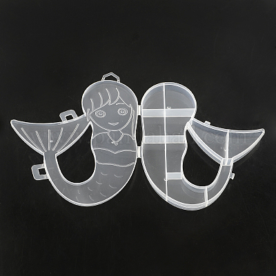 Русалка контейнеры пластиковые бусинки CON-Q023-10-1