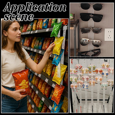 50шт. пластиковые ленты для подвешивания товаров KY-PH0002-22-1