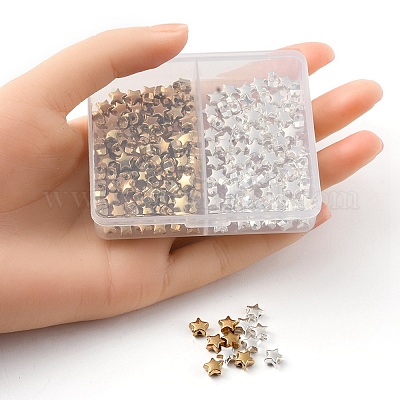 200шт 2 цвета пластиковые бусины ccb CCB-YW0001-13-1