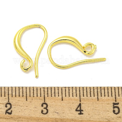 Латунные крючки для сережек KK-L075-008G-1
