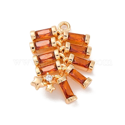 Латунные микро проложить кубического циркония подвески KK-D288-03G-1