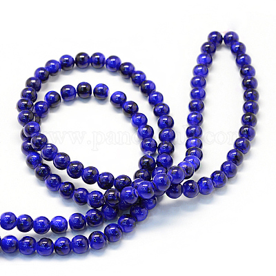 Выпечка роспись стекла круглый шарик нити DGLA-Q019-8mm-71-1