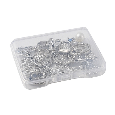 20шт 20 стиля подвески из сплава с кристаллами и стразами FIND-YW0003-07-1