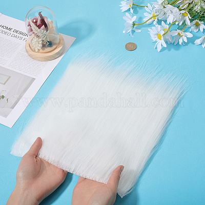 2 шт. искусственный мех квадратной ткани DIY-GF0011-26B-1
