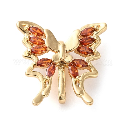 Многожильные звенья из латуни с микропаве и фианитом KK-G503-36G-01-1