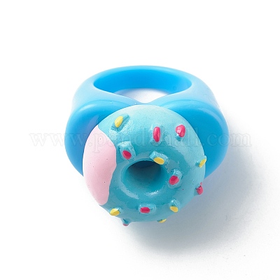 Милое 3d кольцо из смолы на палец RJEW-JR00538-01-1