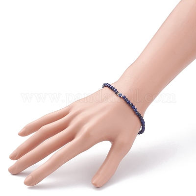 Природные смешанные драгоценные камни бисером браслеты BJEW-JB06473-1