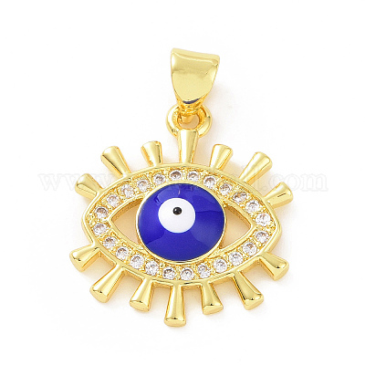 Латунные микро проложить кубического циркония подвески KK-G460-03G-1