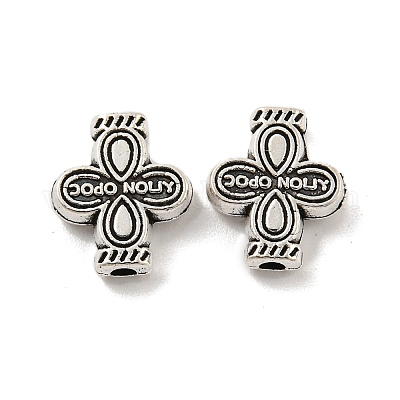 Сплавочные овальные бусины тибетского стиля  FIND-M011-21AS-1