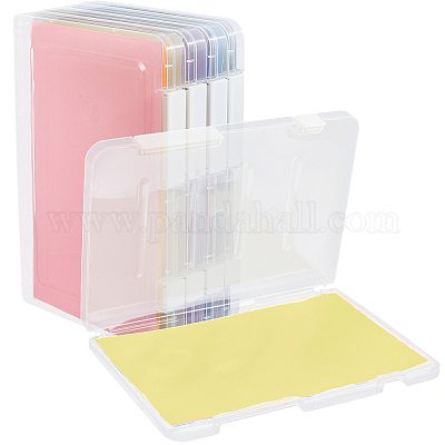 Cajas de embalaje de plástico transparente con tapa abatible&nbsp;AJEW-WH20060-90B-1