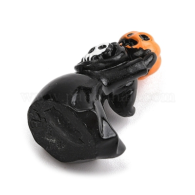 Статуэтки из смолы на Хэллоуин для украшения рабочего стола в домашнем офисе DJEW-M017-04C-1