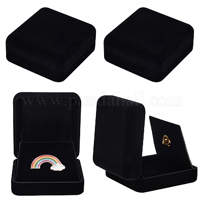 Verpackungsbox mit Samtabzeichen&nbsp;CON-WH0086-138A-1