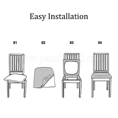 Чехол на стул из полиэстера пыленепроницаемый FIND-WH0125-07A-1