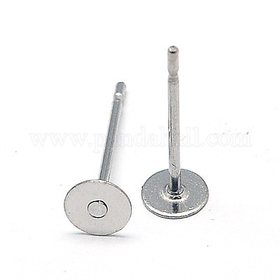 Фурнитура для сережек-гвоздиков из нержавеющей стали марки 304 STAS-E025-6-1