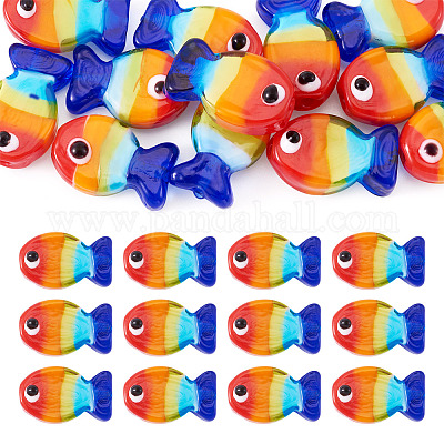 12шт ручной работы бусины лэмпворк&nbsp;LAMP-TA0001-75-1