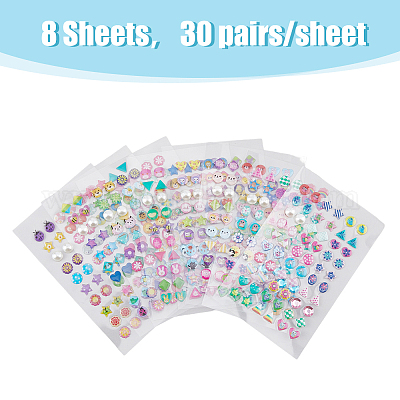 Sparkly Self-Adhesive 3D Gems Stickers For Kids Girls Bling Craft