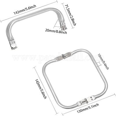 Lot De 2 Fermetures De Ridelles En Aluminium Avec Butée 350mm Gauche Droite 180 Poigne