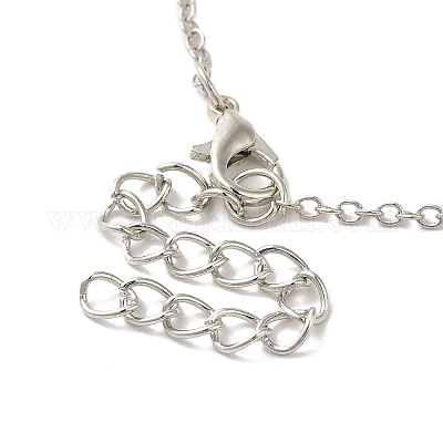 Я люблю тебя на 100 языке стеклянное проекционное ожерелье NJEW-M204-01B-P-1