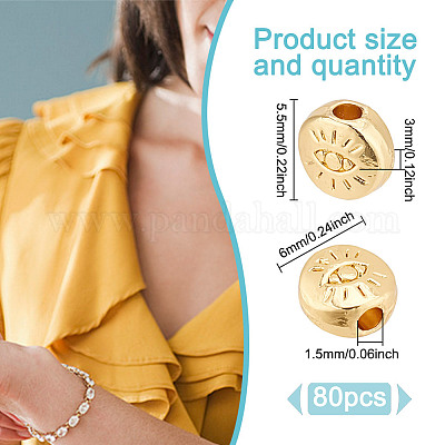 Бусины из сплава 80 шт. FIND-GO0002-08-1