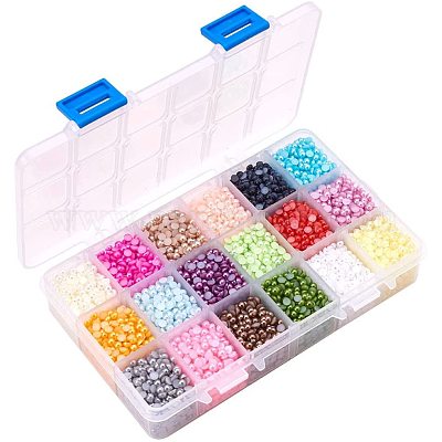 Абс пластмассовые кабошоны SACR-PH0005-4mm-01-1