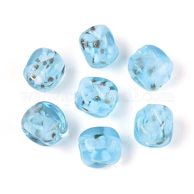 Бусины ручной работы бусины золотого песка LAMP-T021-32B-1