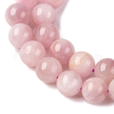 Круглые бусины пряди натуральный Kunzite G-K068-27-8mm-1