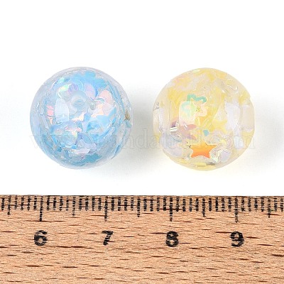 Прозрачные бисеры из смолы&nbsp;RESI-T061-02M-1