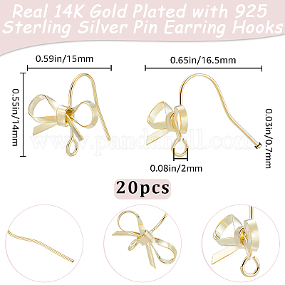 20 шт латунные серьги крючки KK-BBC0019-90-1