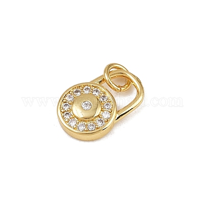 Латунные микро проложить кубического циркония подвески KK-H077-02G-03-1