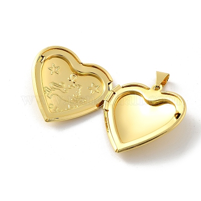 Подвески латуни медальон KK-C092-25G-03-1