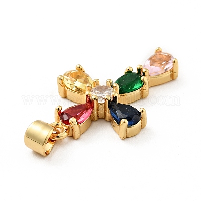 Стойки обшивки латунь микро проложить Циркон подвеску ZIRC-F129-33-G-1