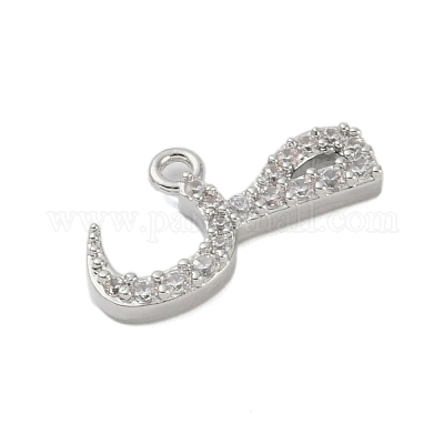 Покрытие стойки латунь микропаве прозрачные подвески из кубического циркония KK-A224-03Q-P-1